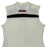 Harley Davidson Studded Vest - Large White Cotton