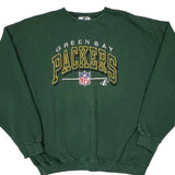 Green Bay Packers Logo Athletics Football Sweatshirt - XL Green Cotton