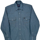 Wrangler Denim Shirt - Medium Blue Cotton
