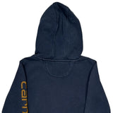 Carhartt Hoodie - Small Navy Cotton