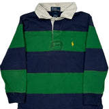 Age 5 Polo By Ralph Lauren Striped Rugby Shirt - XS Green Cotton