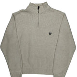 Chaps Ralph Lauren 1/4 Zip - XL Cream Cotton