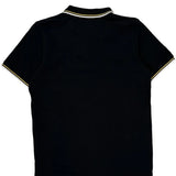Carhartt Striped Polo Shirt - Medium Black Cotton
