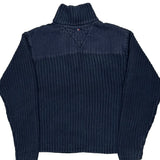 Age 6-7 Tommy Hilfiger Rugby Shirt - Small Navy Cotton