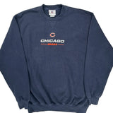 Chicago Bears Nfl Football Sweatshirt - Large Navy Cotton