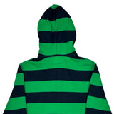 Rugby Polo By Ralph Lauren Striped Hoodie - Large Green Cotton