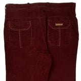 Levis Cord Trousers - 35″ Waist Burgundy Corduroy