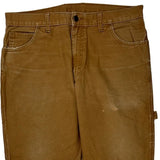 Dickies Carpenter Pants - 34W 29L Brown Cotton