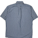 Polo By Ralph Lauren Checked Short Sleeve Shirt - Medium Blue Cotton