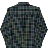 Chaps Ralph Lauren Checked Shirt - Small Blue Cotton