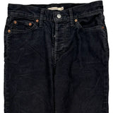 Levis Cord Trousers - 29″ Waist Black Cotton