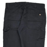 Flex Dickies Carpenter Pants - 34W 32L Black Cotton Blend