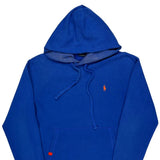 Polo By Ralph Lauren Hoodie - Large Blue Cotton