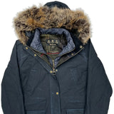Barbour Parka - Large Navy Polyester