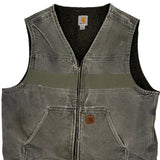 Carhartt Sherpa Lined Vest - XL Gray Cotton