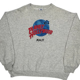 Planet Hollywood Graphic Sweatshirt - Large Grey Cotton Blend