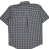 Wrangler Checked Short Sleeve Shirt - Large Red Cotton
