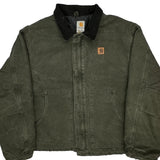 Made In USA Carhartt Arctic Jacket - 3XL Green Cotton
