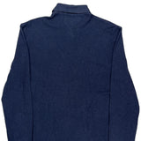 Tommy Hilfiger Long Sleeve Polo Shirt - Large Navy Cotton