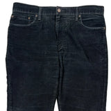 Levis Slim Cord Pants - 36″ Waist Black Cotton Blend