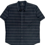 Oakley Striped Short Sleeve Shirt - XL Black Cotton