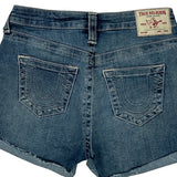 True Religion Skinny Denim Shorts - 27W US 2 Blue Denim