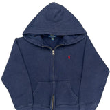 Age 10-12 Polo By Ralph Lauren Hoodie - Medium Blue Cotton