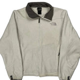 The North Face Fleece Jacket - Medium Cream Polyester