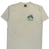 University Sponsored Bradley University Peoria, Il Fruit Of The Loom Single Stitch T-Shirt - XL Cream Cotton Blend