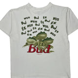Budweiser Wild Oats Graphic T-Shirt - Large White Cotton