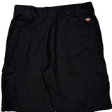 Dickies Cargo Shorts - 36W 10L Black Cotton
