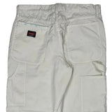 Wrangler Double Knee Carpenter Trousers - 32W 29L White Cotton