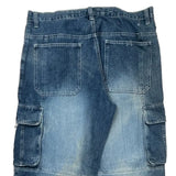 Unbranded Cargo Trousers - 38W 13L Blue Denim