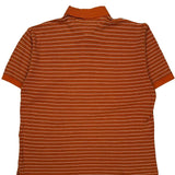 Tommy Hilfiger Striped Polo Shirt - XL Orange Cotton
