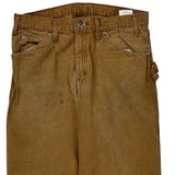 Dickies Carpenter Pants - 32W 31L Brown Cotton