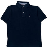 Tommy Hilfiger Polo Shirt - Medium Navy Cotton
