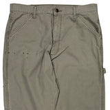 Dickies Carpenter Trousers - 34W 30L Khaki Cotton