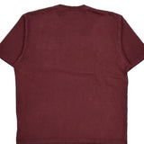 Loose Fit Carhartt T-Shirt - Large Burgundy Cotton
