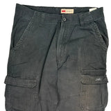 Wrangler Cargo Trousers - 34W 32L Black Cotton