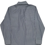 Ralph Lauren Striped Shirt - Large Blue Cotton