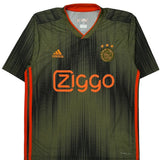 Ajax Adidas 2019-20 Away Football Shirt - Small Green Polyester