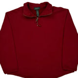 Ralph Lauren 1/4 Zip - Large Red Cotton