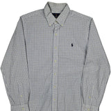 Ralph Lauren Checked Shirt - Large Blue Cotton