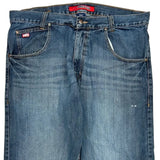 Mecca Wide Leg Jeans - 39W 32L Blue Cotton