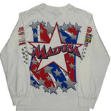Madusa Monster Jam Graphic Long Sleeve T-Shirt - Small Blue Cotton