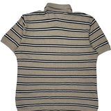 Tommy Hilfiger Striped Polo Shirt - XL Beige Cotton