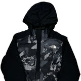 Age 10-12 The North Face Camo Jacket - Medium Black Polyester