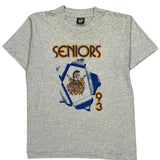 Single Stitch Seniors 93 Screen Stars Graphic T-Shirt - Large Gray Cotton Blend