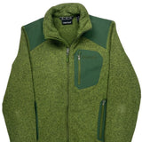 Marmot Fleece Jacket - Small Green Polyester