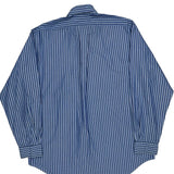 Ralph Lauren Striped Shirt - Large Blue Cotton